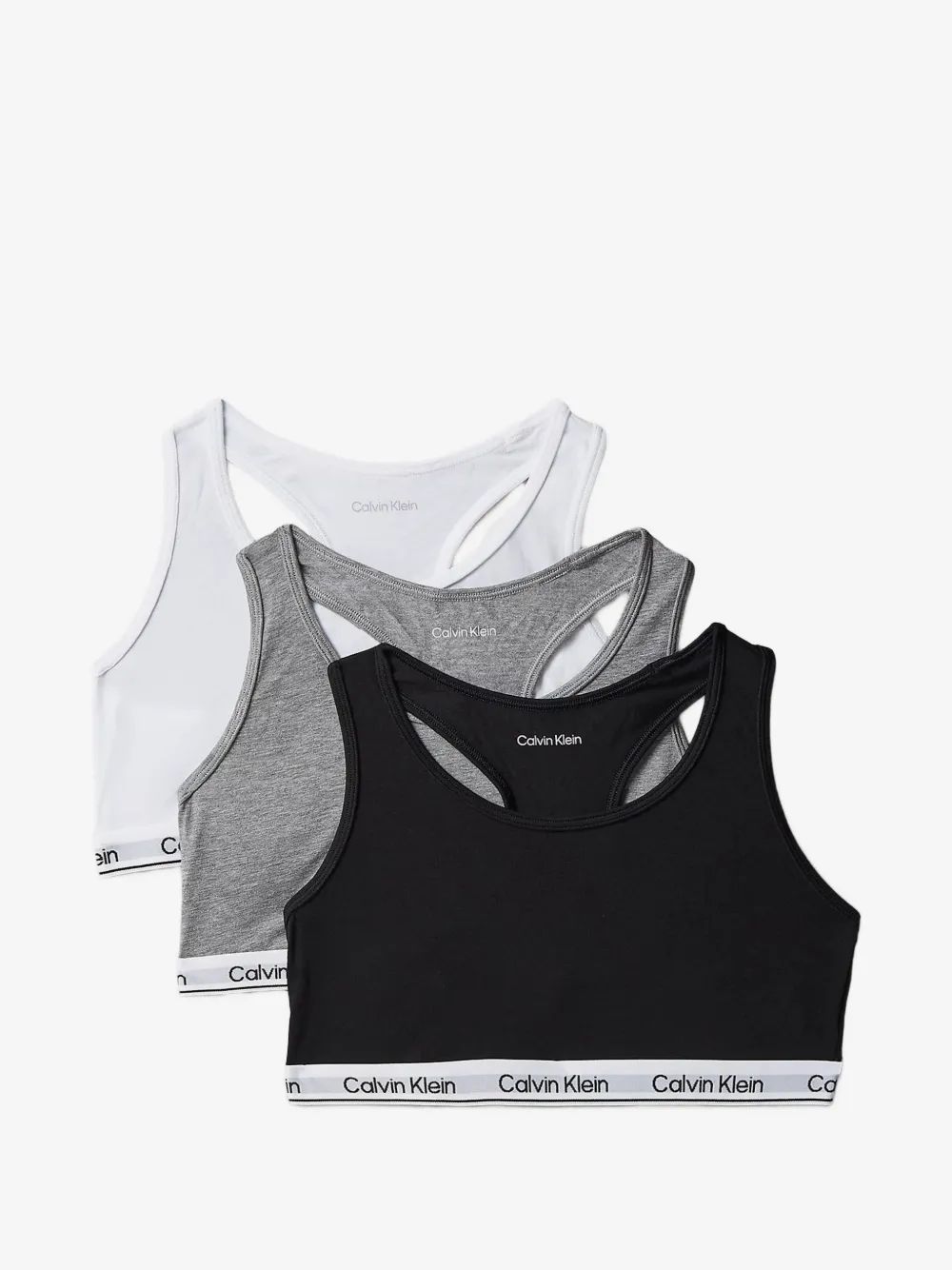 Calvin Klein Kids 로고 테이프 브라렛 세트