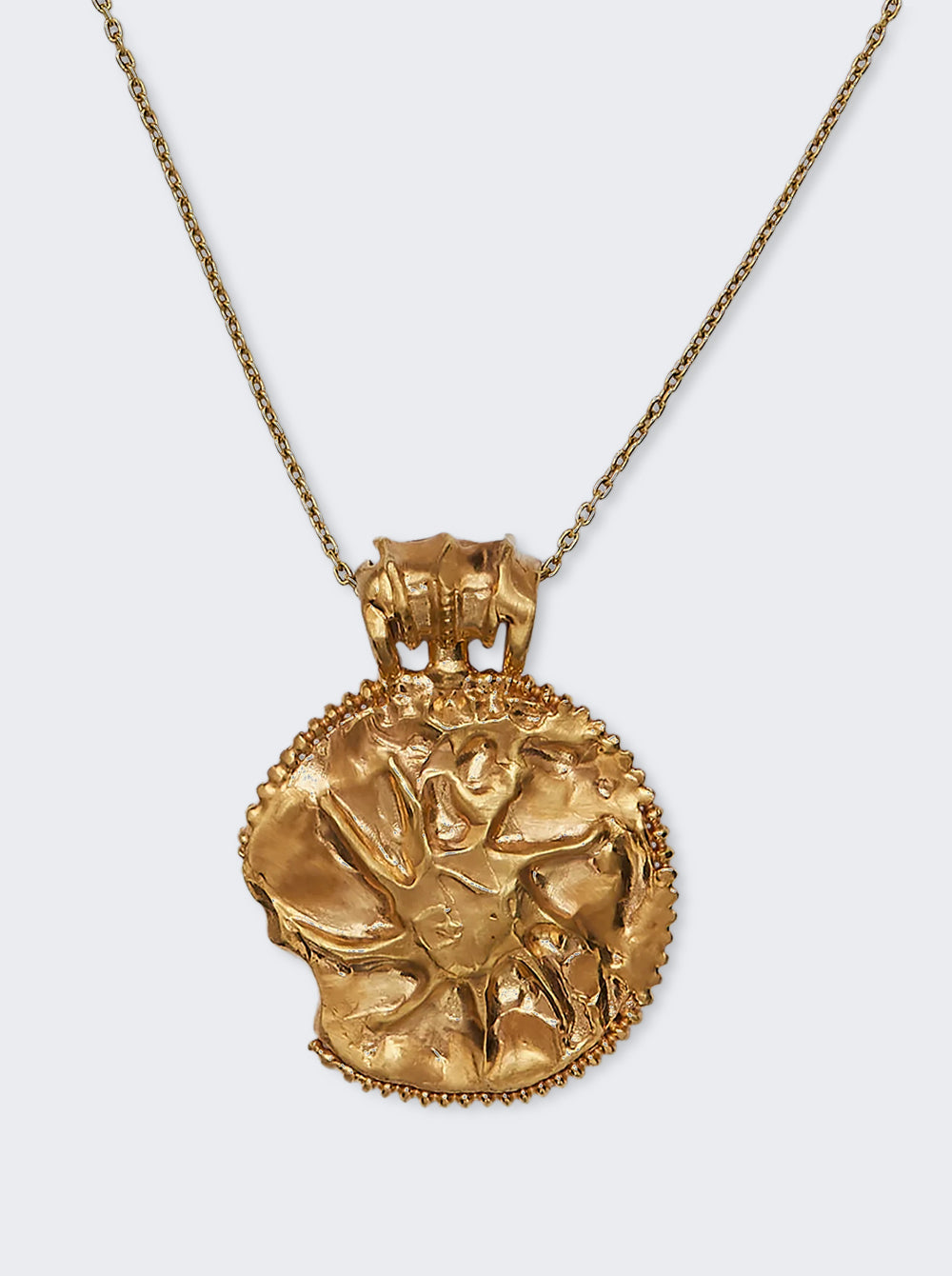 ALIGHIERI 더 선 살루테이션 메달리온 24k 골드 도금
