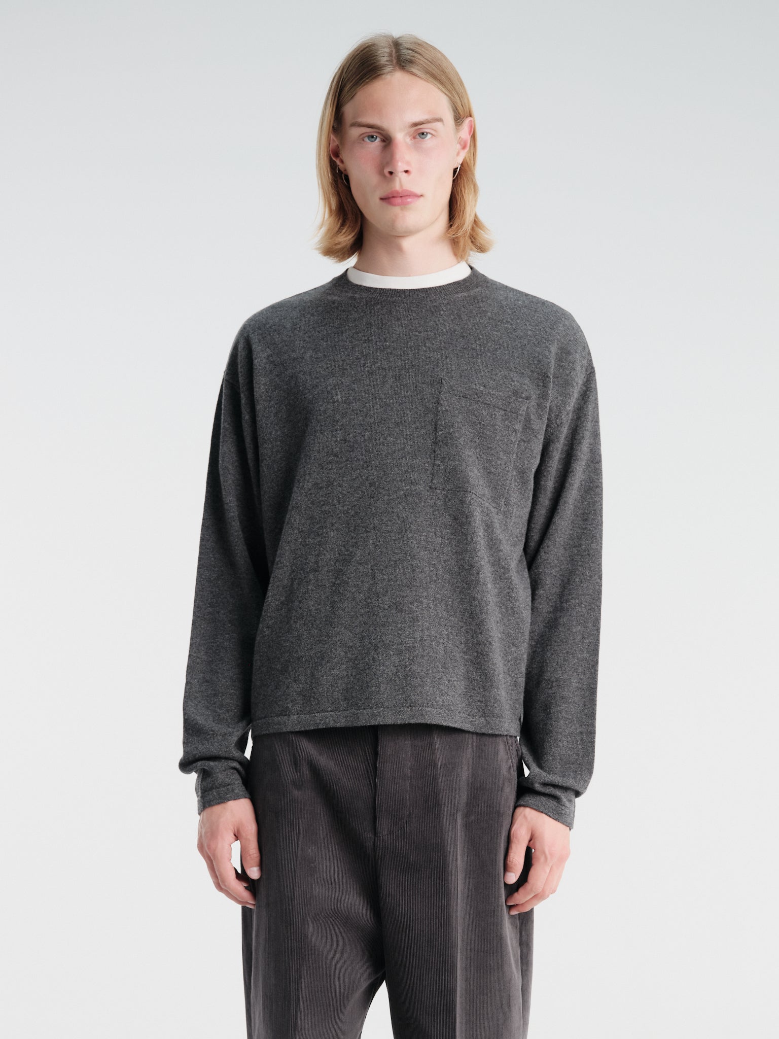 SALON C. LUNDMAN 루즈 캐시미어 O넥