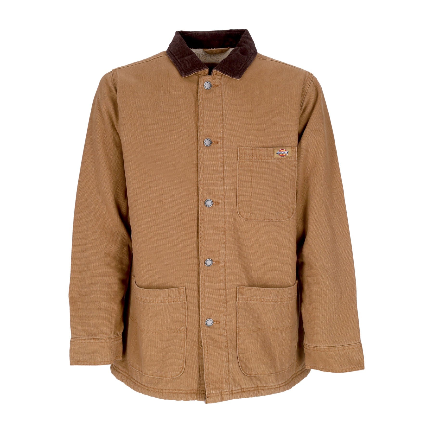 DICKIES 작업복 재킷 덕 캔버스 코트 스톤 워시드 브라운