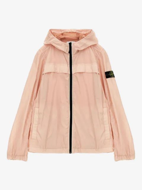 Stone Island Junior 컴파스 배지 자켓