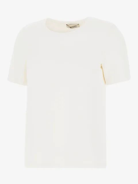 S Max Mara 크루넥 자수 티셔츠