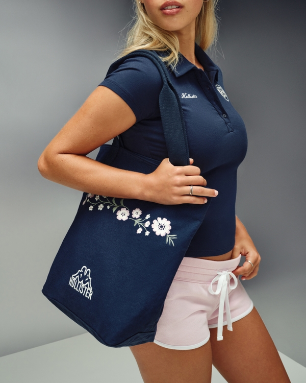 Hollister 카파 캔버스 토트