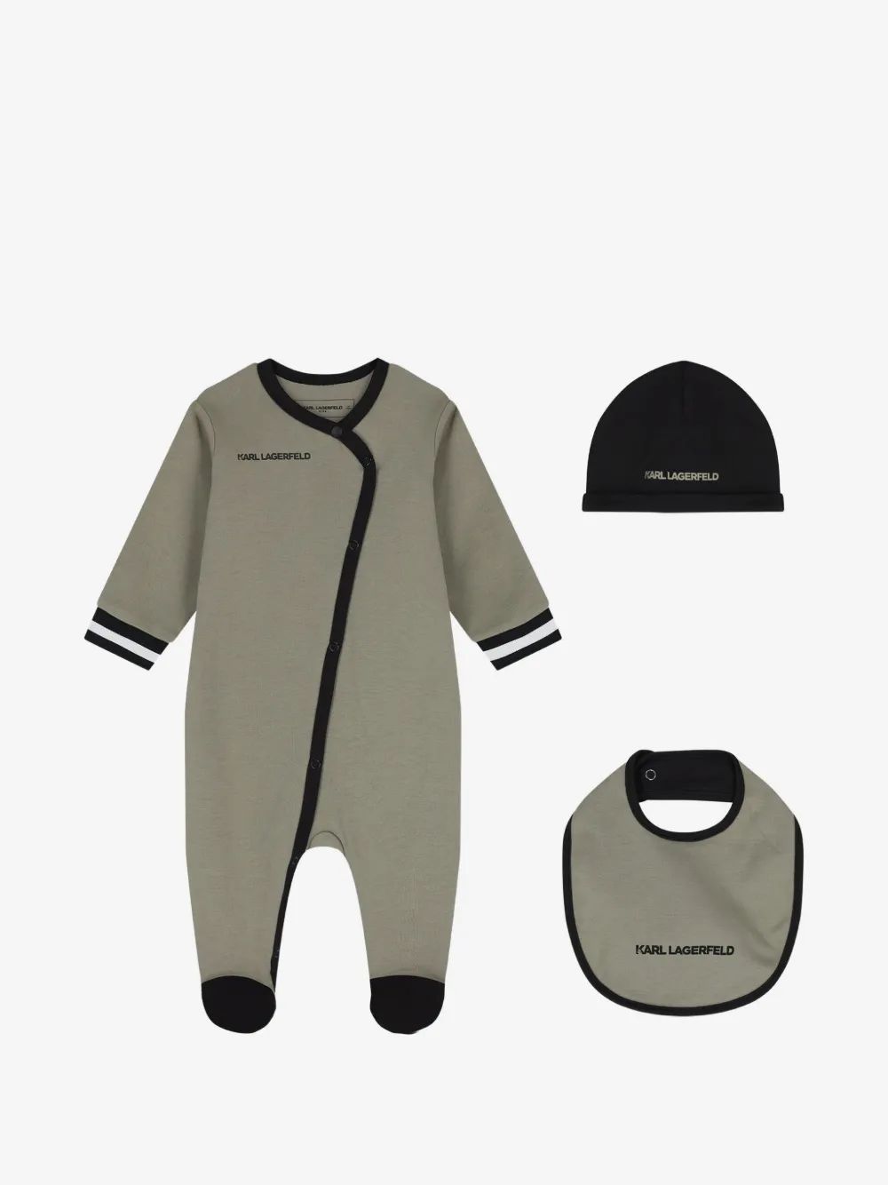 Karl Lagerfeld Kids 로고 프린트 베이비웨어 세트