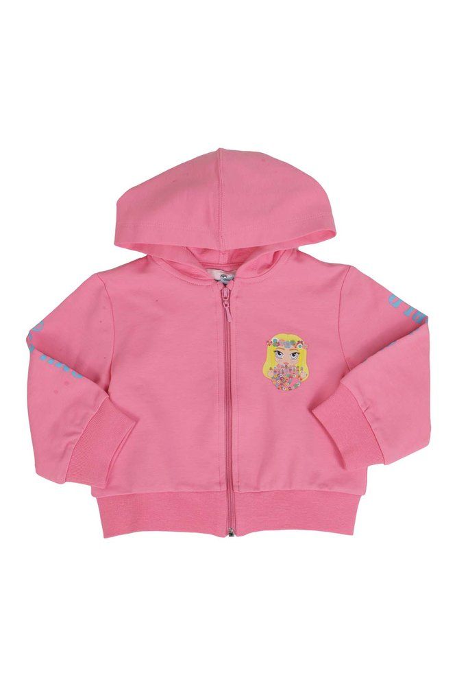 Chiara Ferragni Kids 후드 집 스웨터