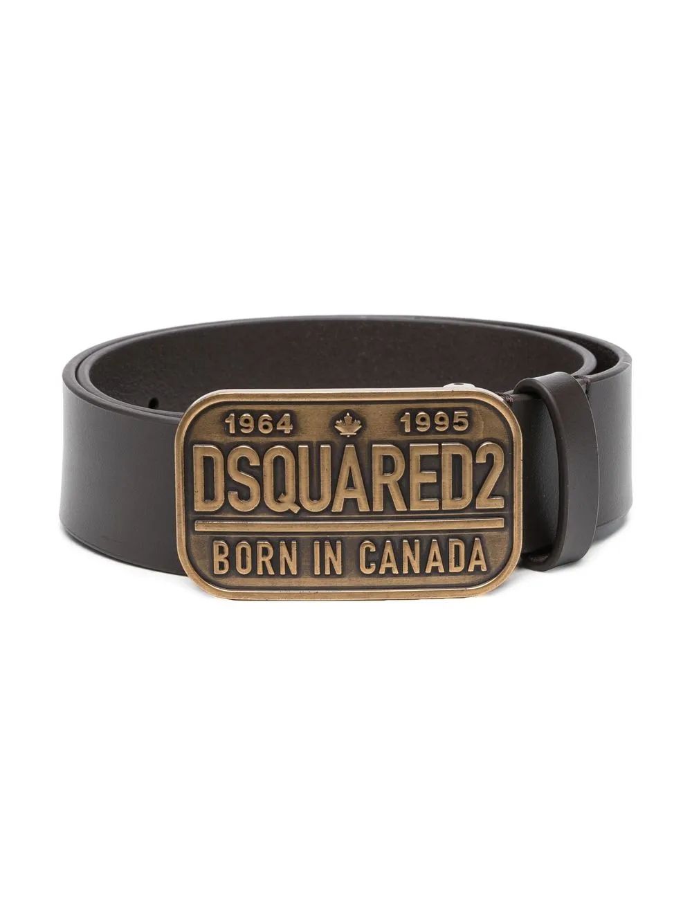 Dsquared 2 kids 로고 버클 가죽 벨트