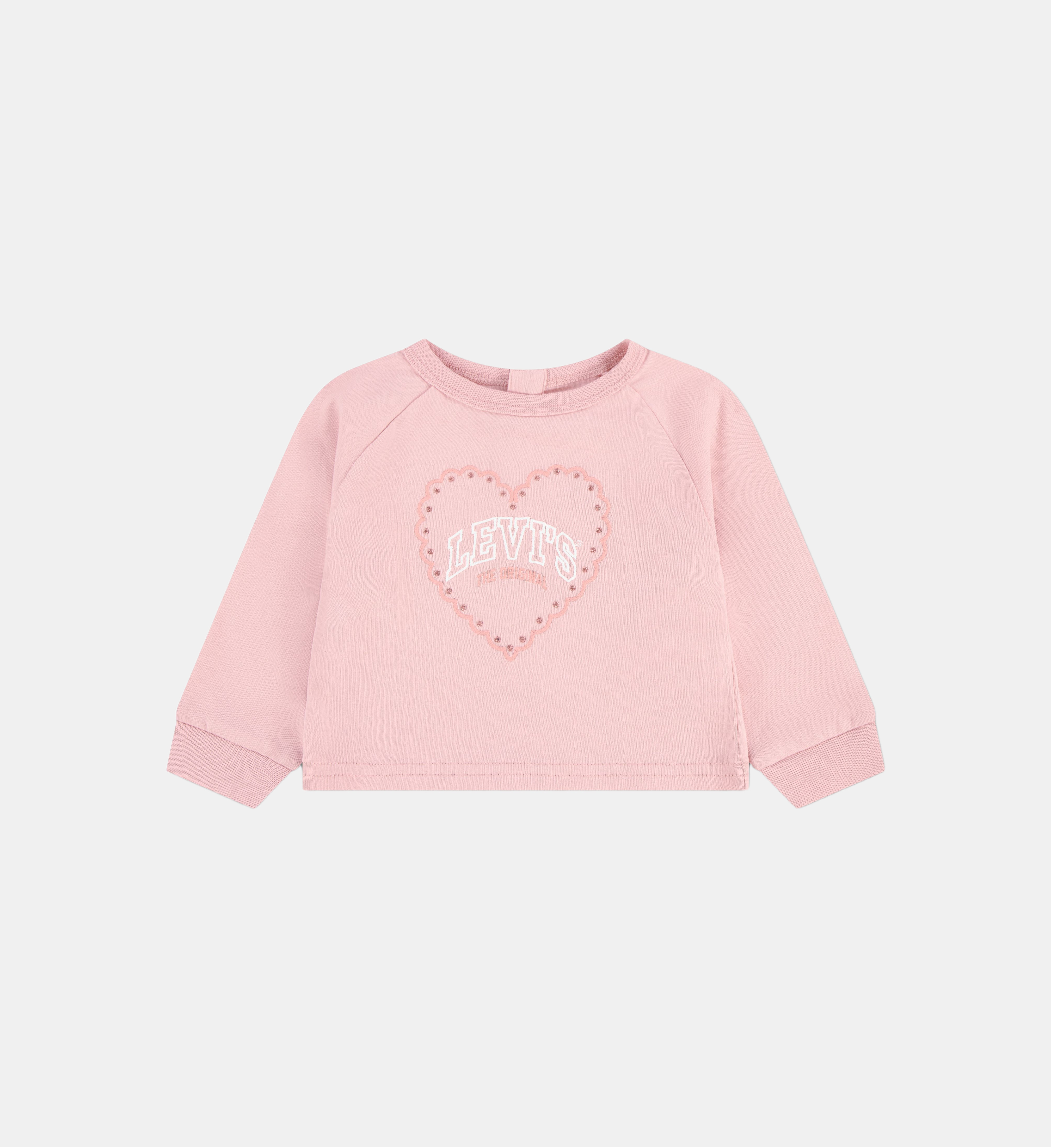 Levi's Kids 시그니처 하트 스트레이트 컷 코튼 블렌드 스웨터