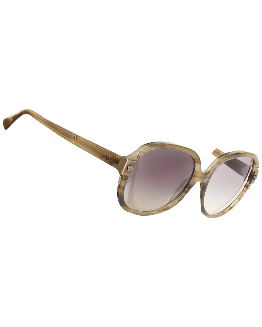 LANVIN 2012 Sln-505 프린트 브러시드 메탈 힌지 오버사이즈 나비 선글라스