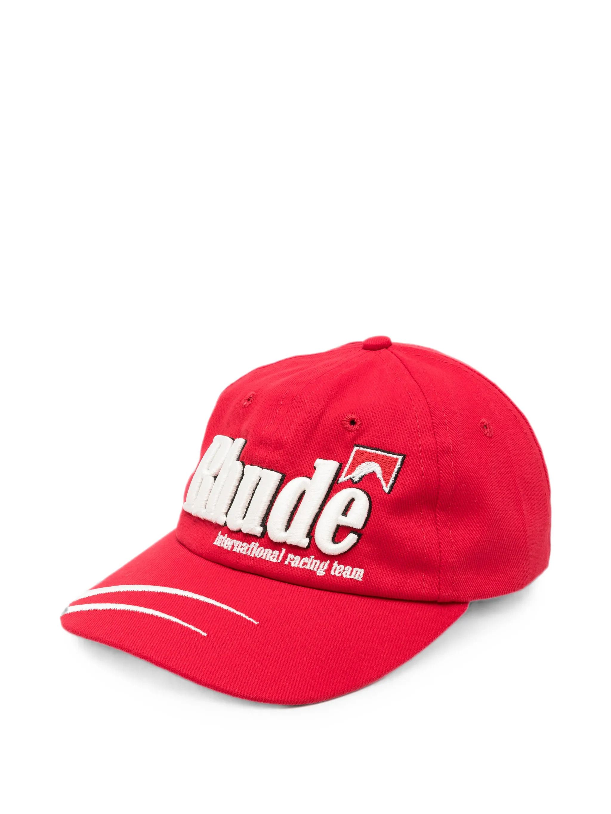 Rhude 문라이트 듀얼 스트라이프 커브드 브림 햇