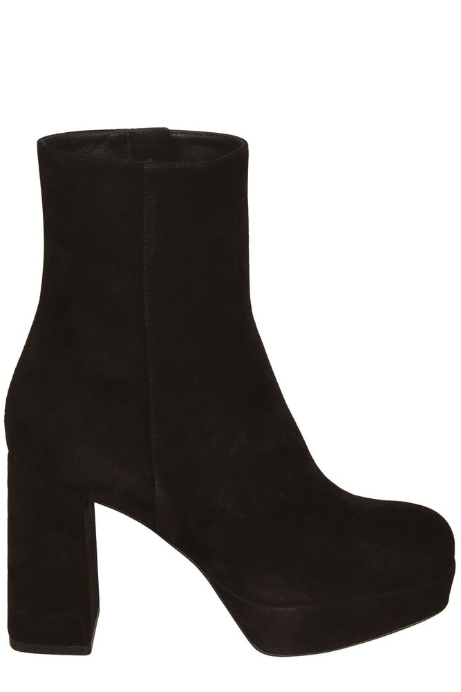 GIANVITO ROSSI 홀리 스퀘어 토 플랫폼 부츠