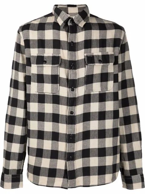 RRL 체크 롱슬리브 셔츠