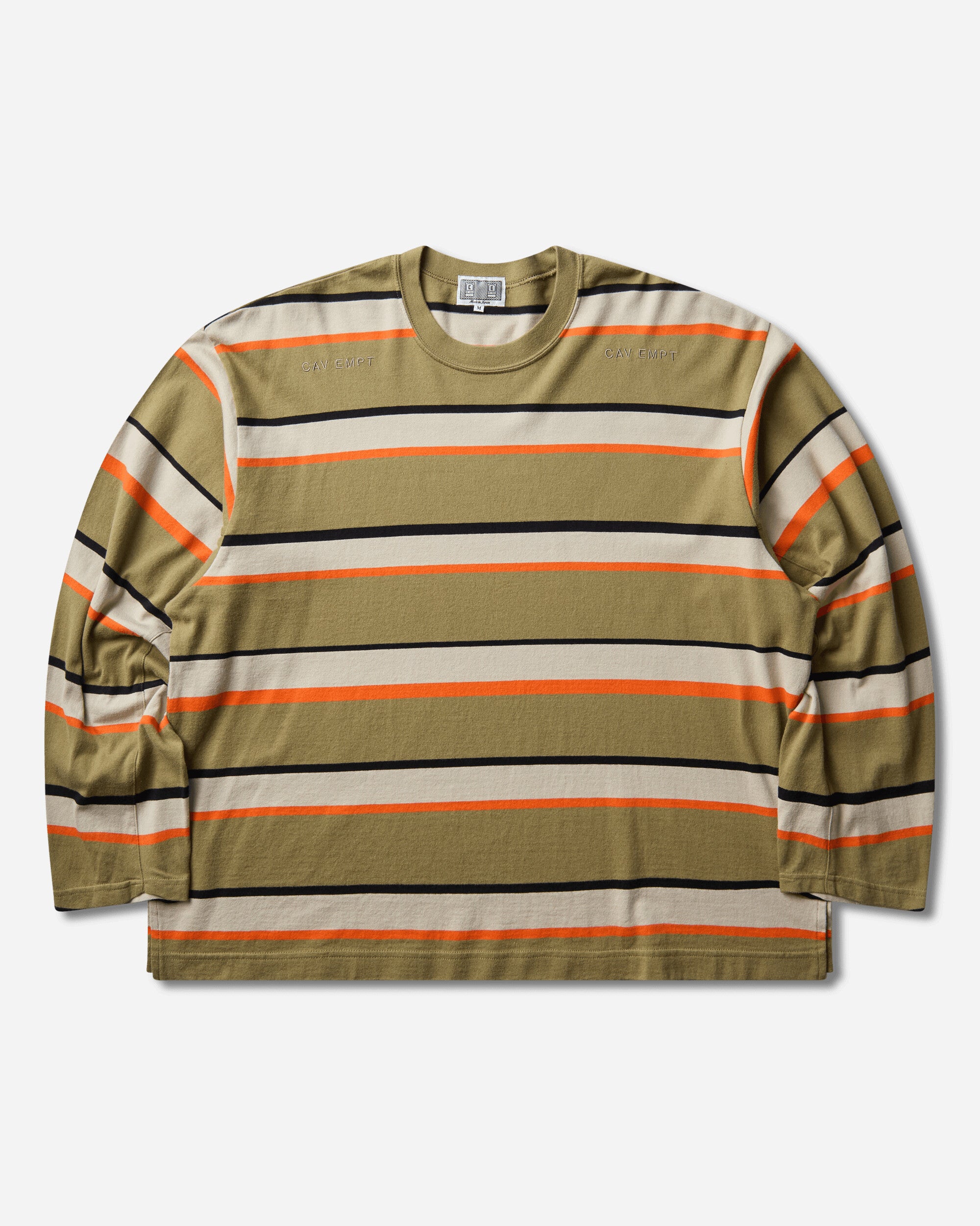 CAV EMPT 남성 스트라이프 롱슬리브 티셔츠