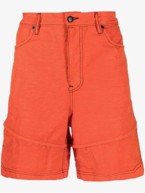 ECKHAUS LATTA 대조 스티칭 버뮤다 반바지