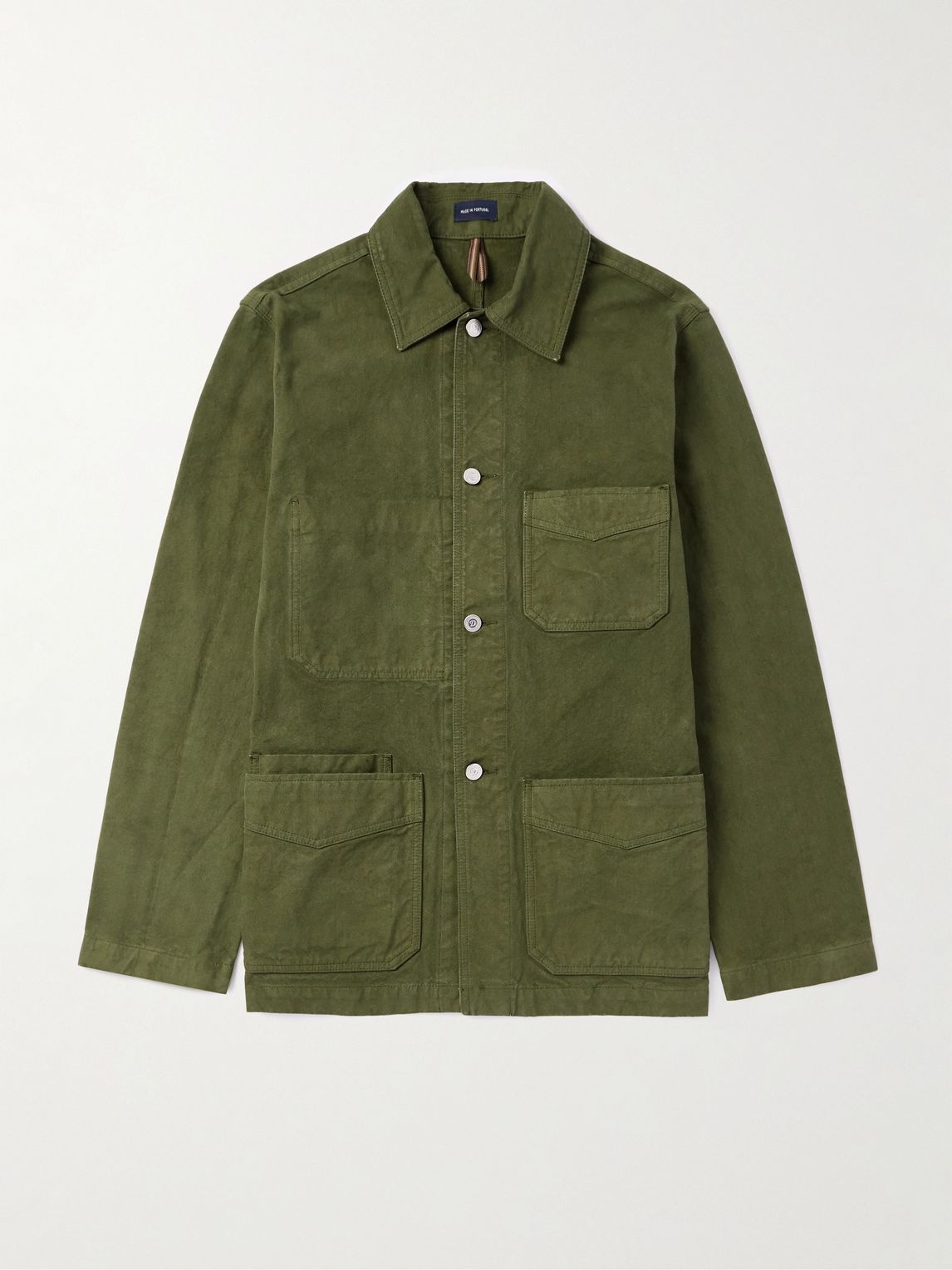 DRAKE'S  덕 코튼 캔버스 작업 자켓