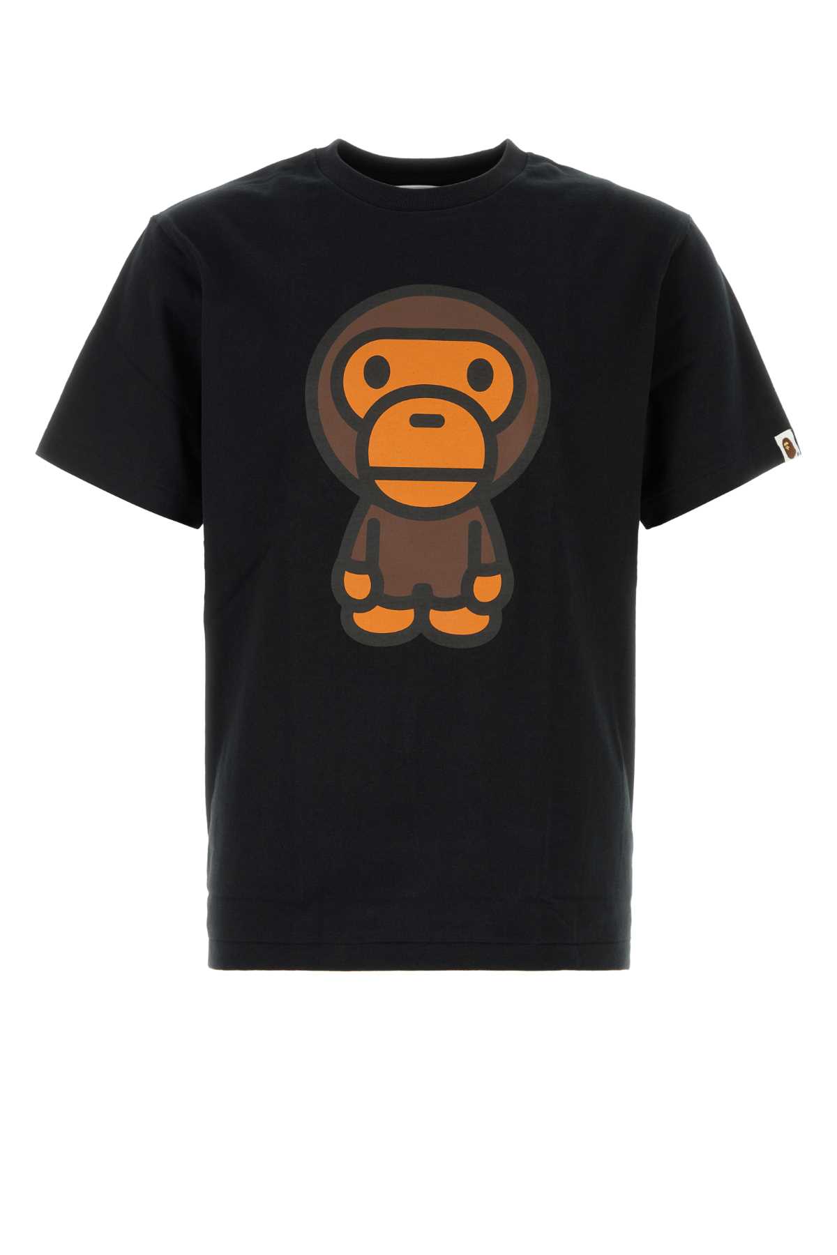 Bape 블랙 코튼 티셔츠