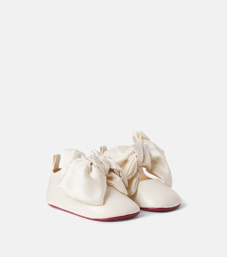 Christian Louboutin Kids 베이비 루 베이브 가죽 발레리나