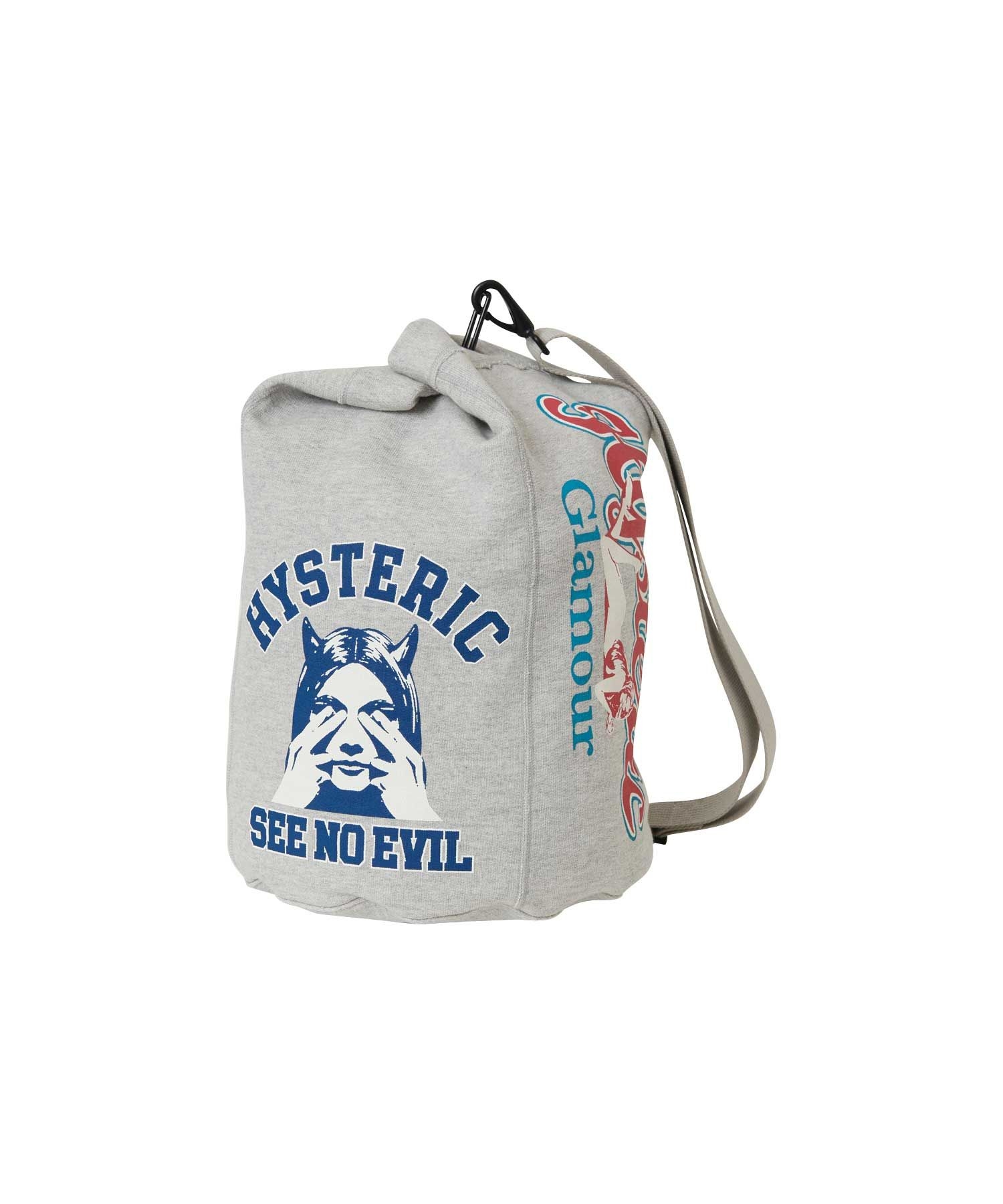 HYSTERIC GLAMOUR 컬리지 콜라주 스웨트 숄더 백