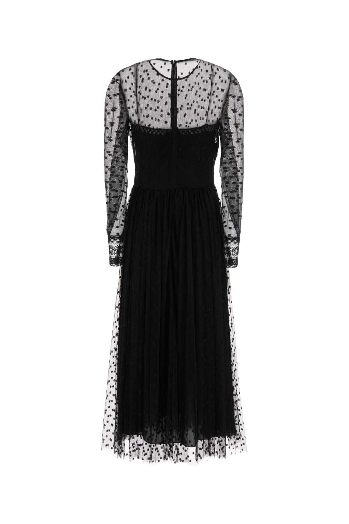 ALBERTA FERRETTI 블랙 튤 드레스