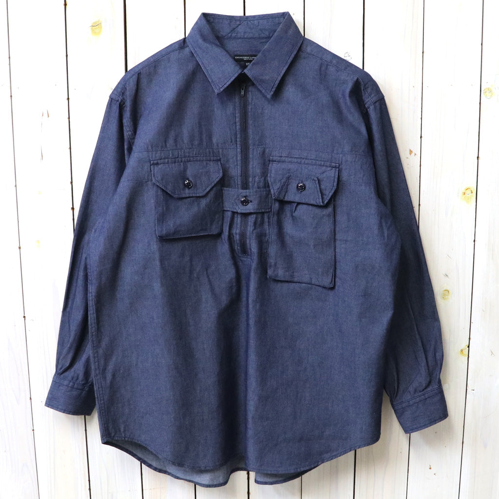 Engineered Garments 바이노큘러 셔츠 면 데님 셔츠