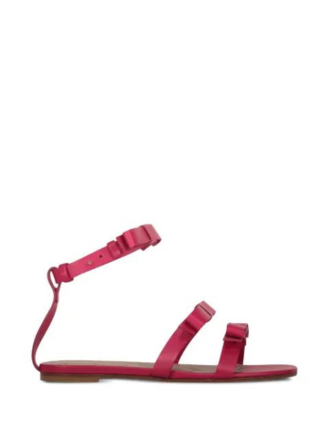RED VALENTINO 리본 디테일 송아지가죽 샌들