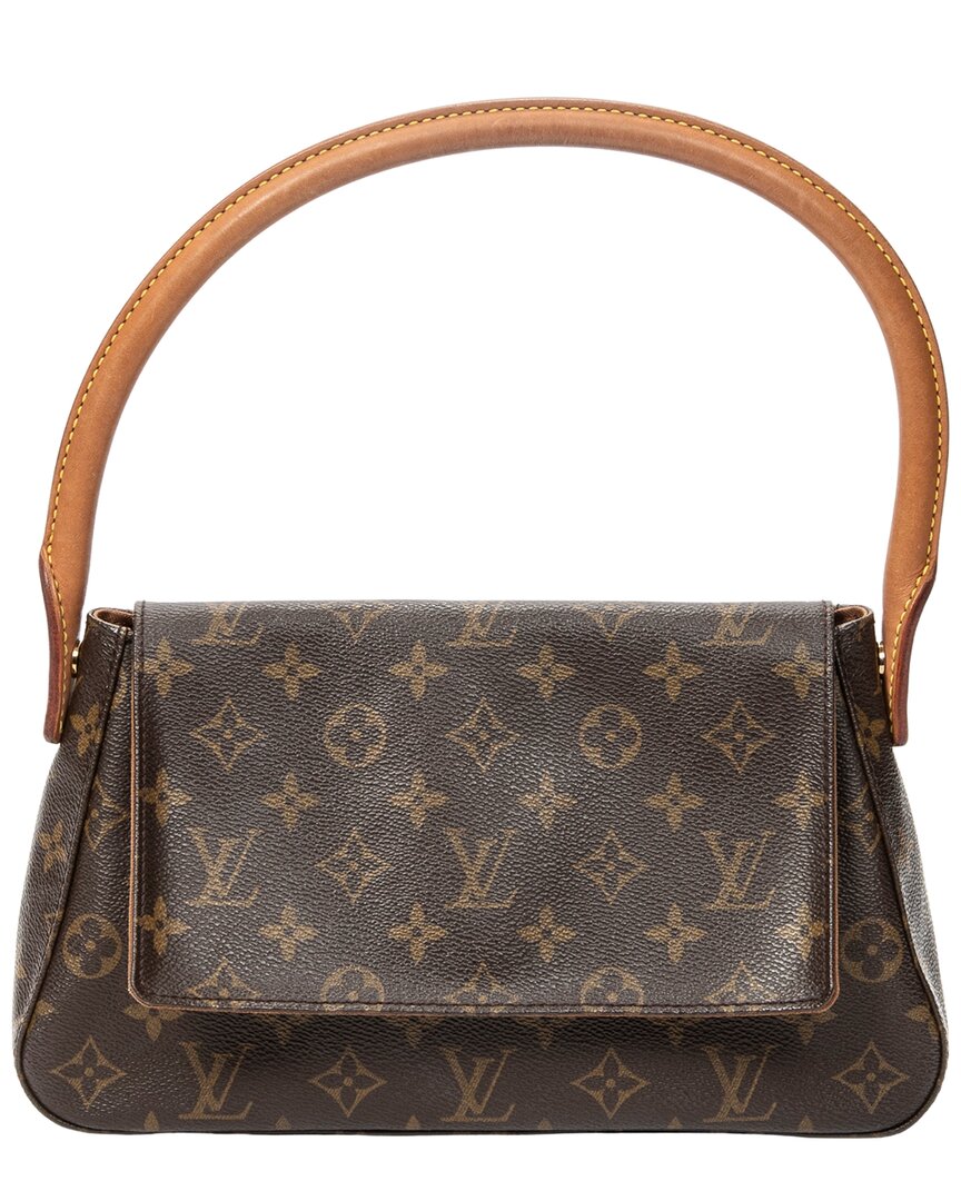 LOUIS VUITTON 브라운 모노그램 캔버스 미니 루핑