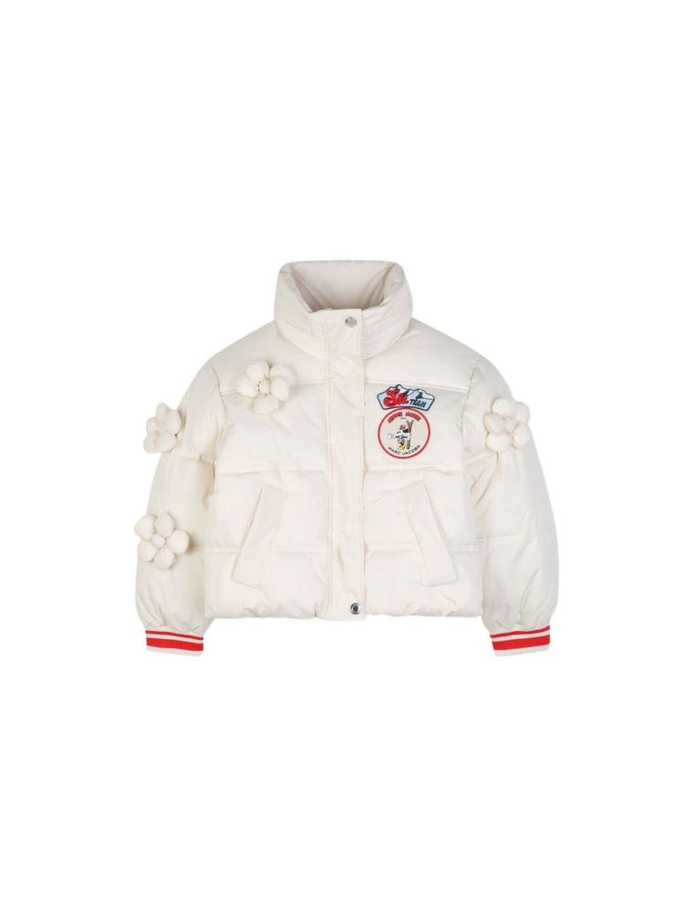 Marc Jacobs Kids 디즈니 플로랄 아플리케 퍼프 자켓