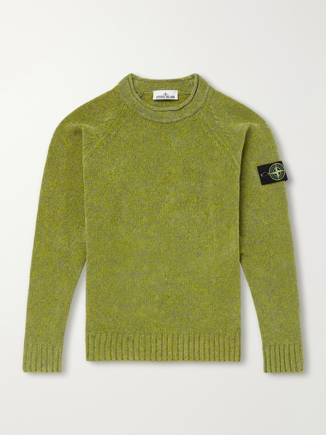 STONE ISLAND 코튼 무라인 스웨터