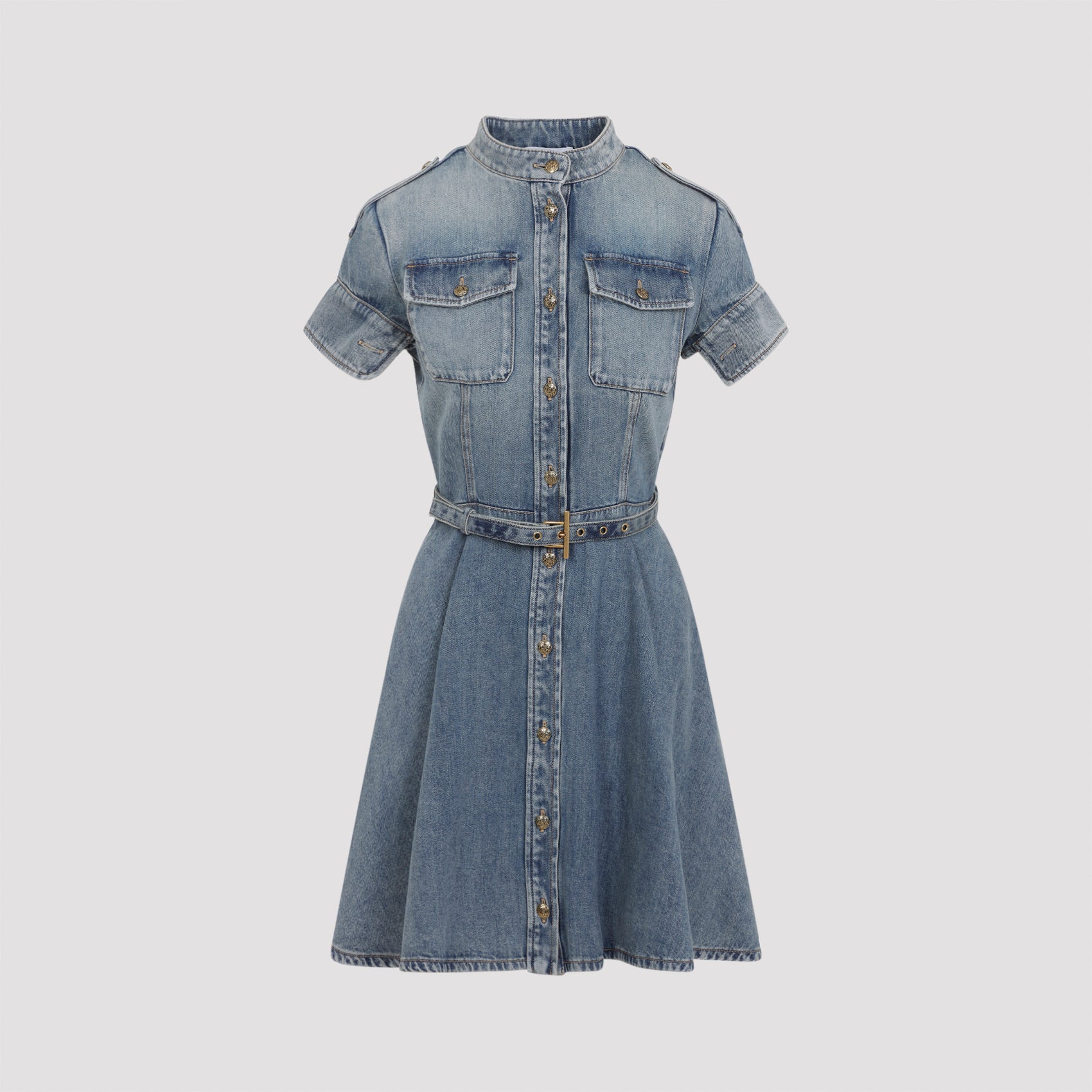 ALEXANDER MCQUEEN 알렉산더 맥퀸 데님 미니 드레스
