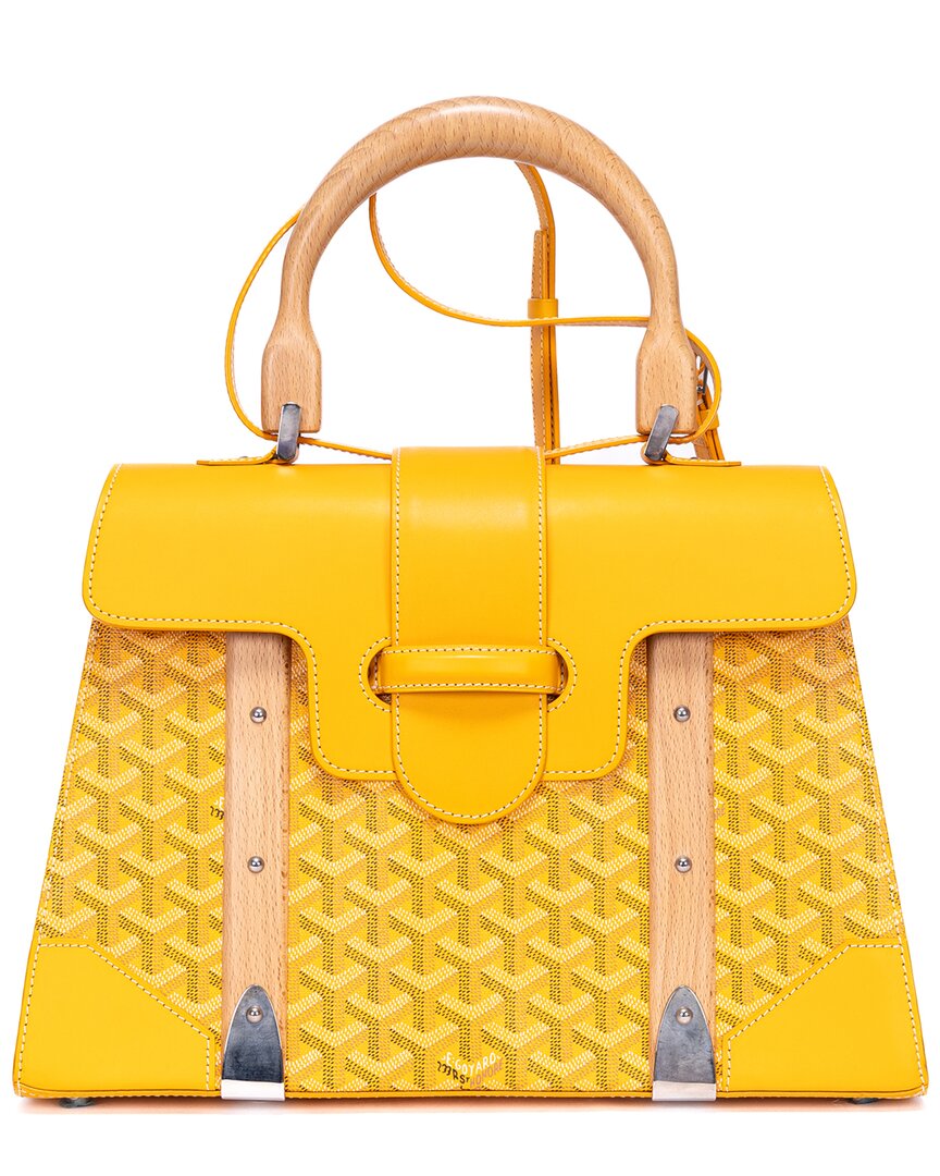 GOYARD 옐로우 이네 가죽 사이공 (인증된 중고)