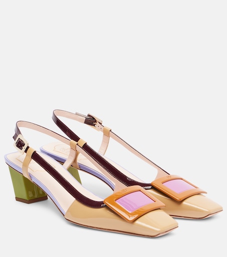 ROGER VIVIER 벨 비비에 45 가죽 슬링백 펌프스