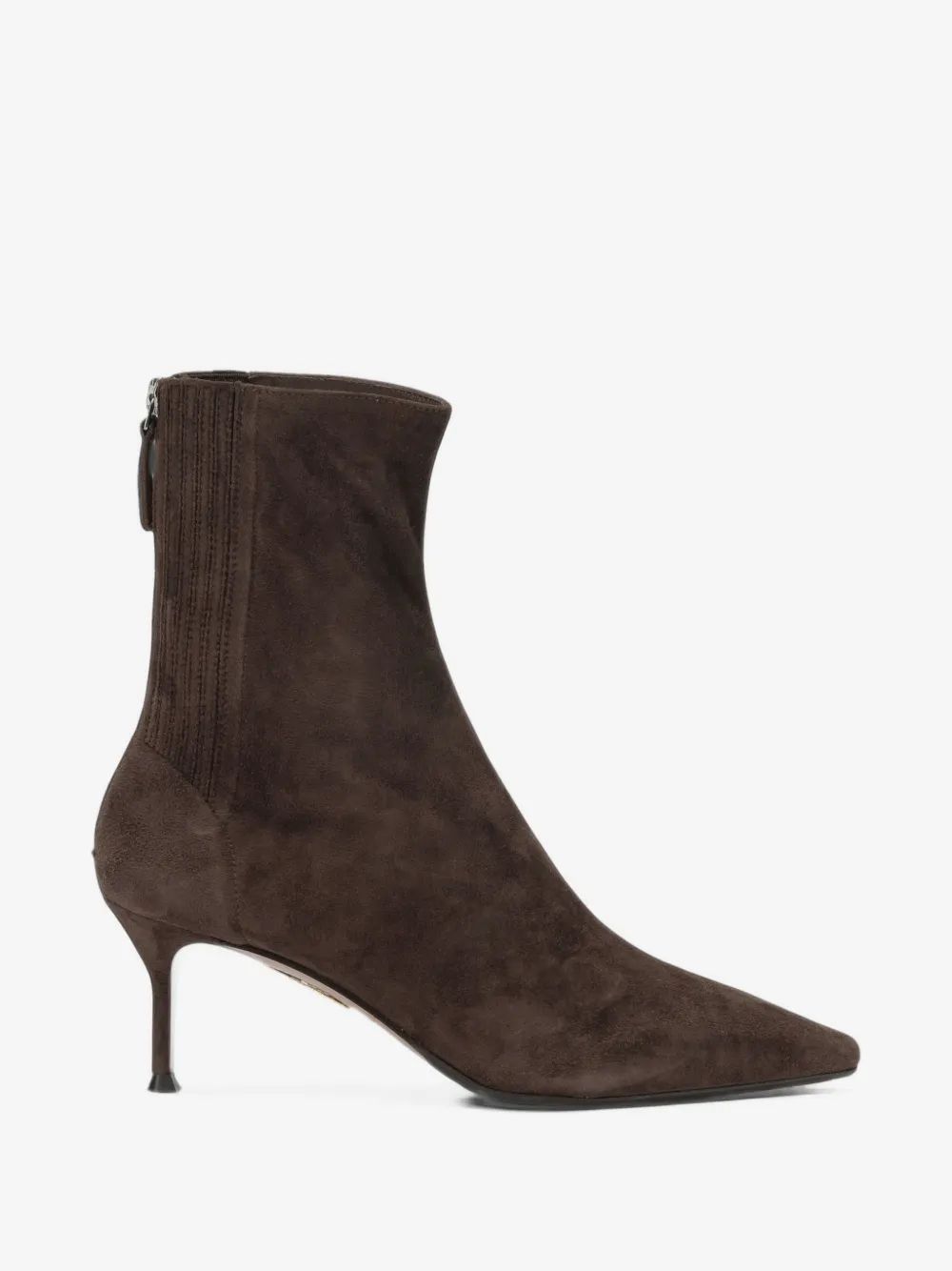 AQUAZZURA 생트 오노레 65mm 스웨이드 앵클부츠
