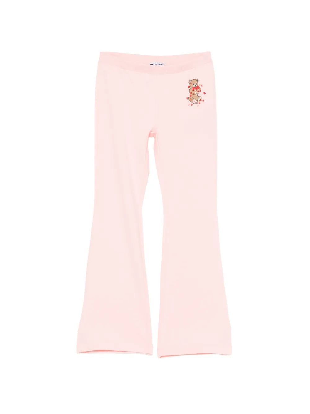 Moschino Kids 테디베어 플레어 바지