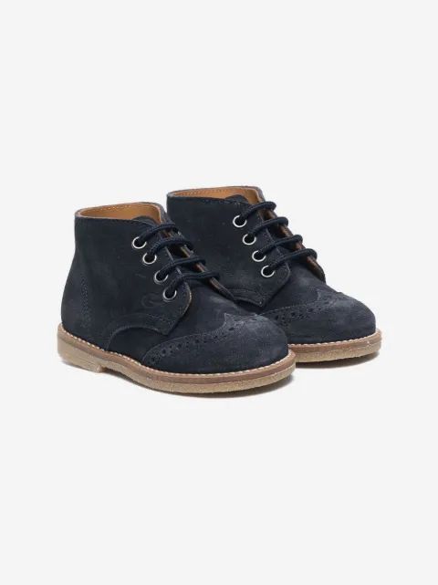 Gallucci Kids 레이스업 스웨이드 부츠