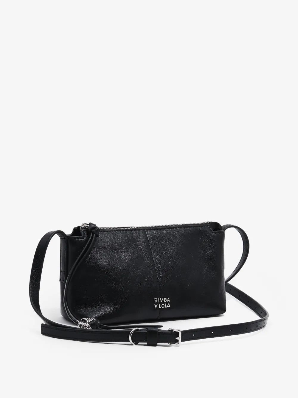 Bimba Y Lola 블랙 가죽 미니 백