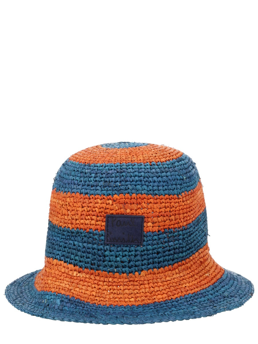 Paul Smith 페인트TCH 로고 스트로 햇