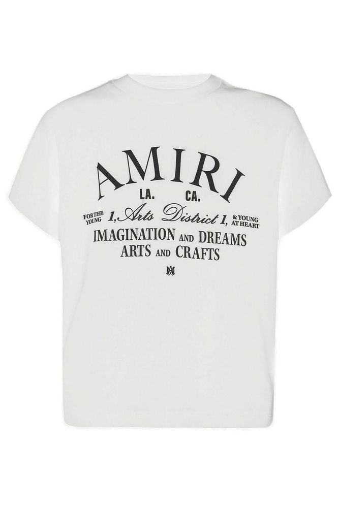 AMIRI KIDS 로고 프린트 티셔츠