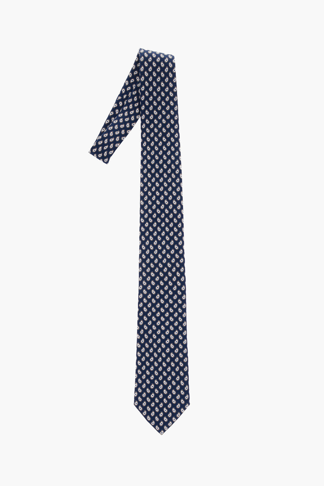 Corneliani 올오버 페이즐리 모티프 실크 넥타이