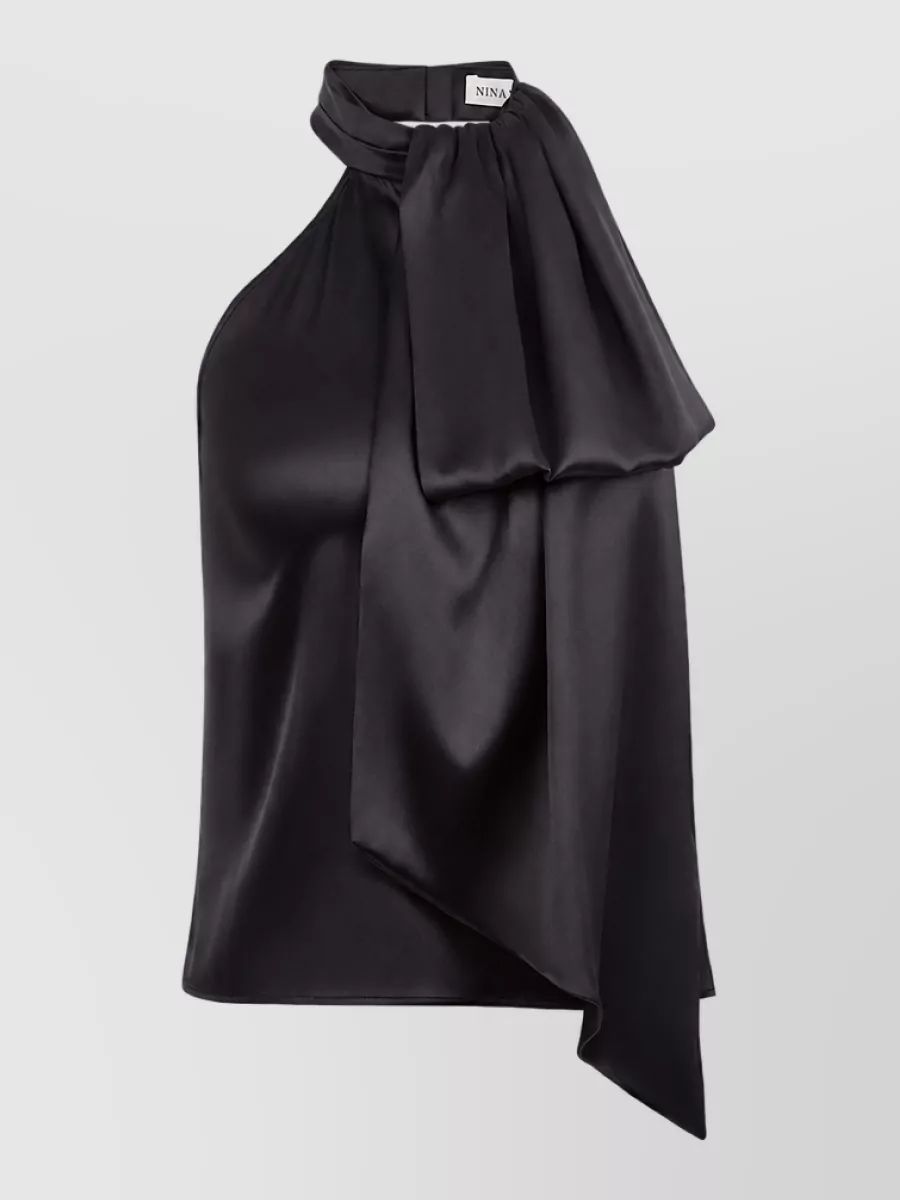 NINA RICCI 실크 롱슬리브 탑