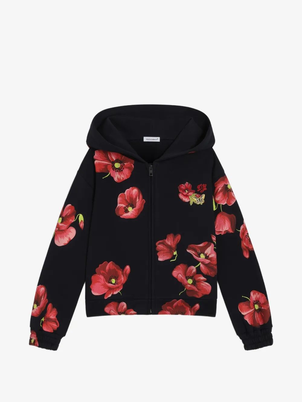 Dolce & Gabbana Kids 파피 프린트 면 맨투맨