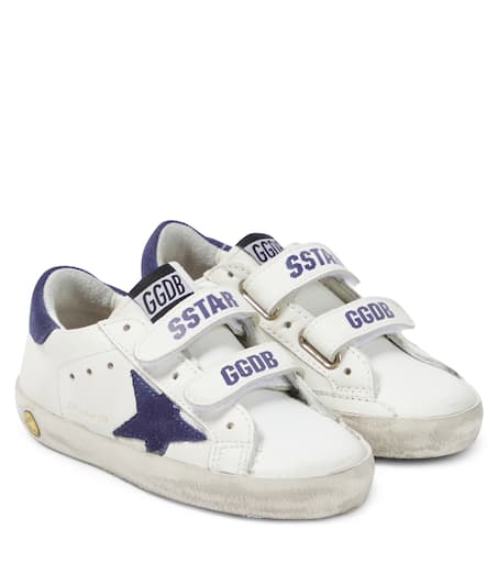 Golden Goose Kids 올드 스쿨 레더 스니커즈
