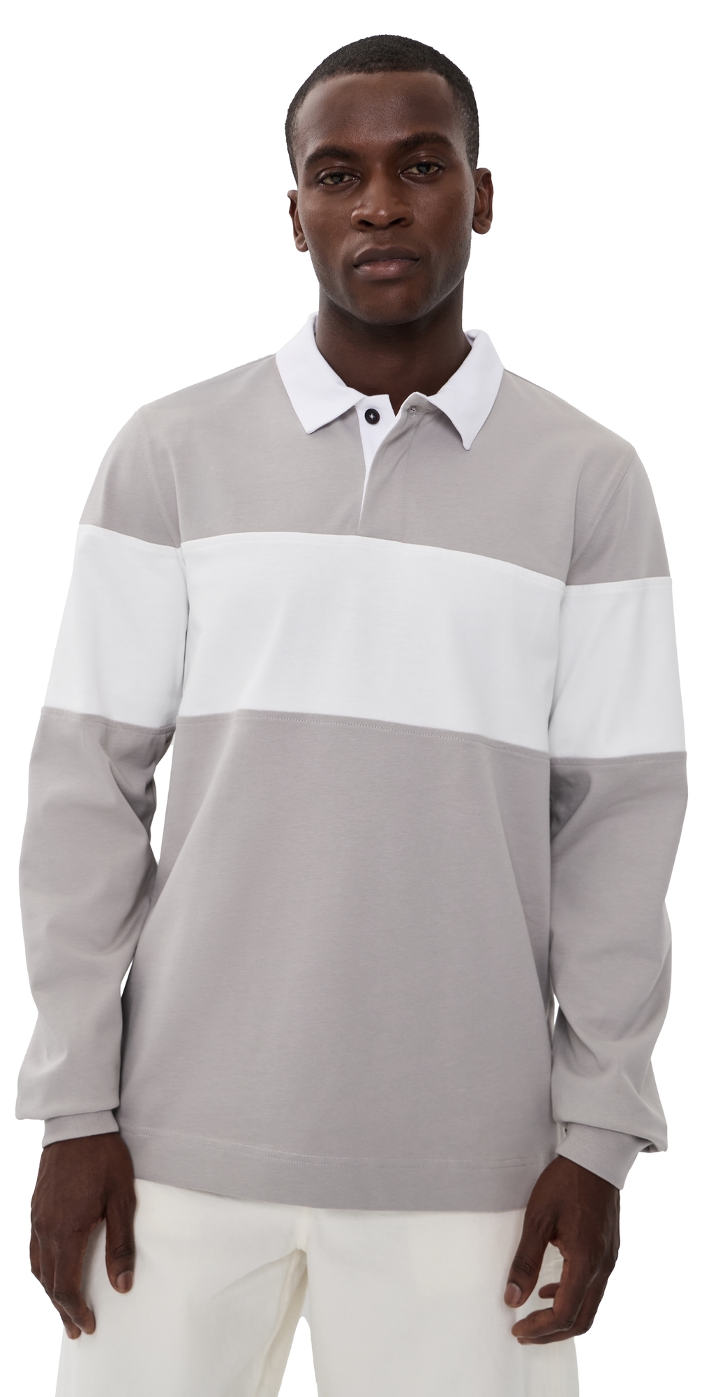 Paul Smith 캐주얼 핏 러그비 탑 다크 그레이 XL