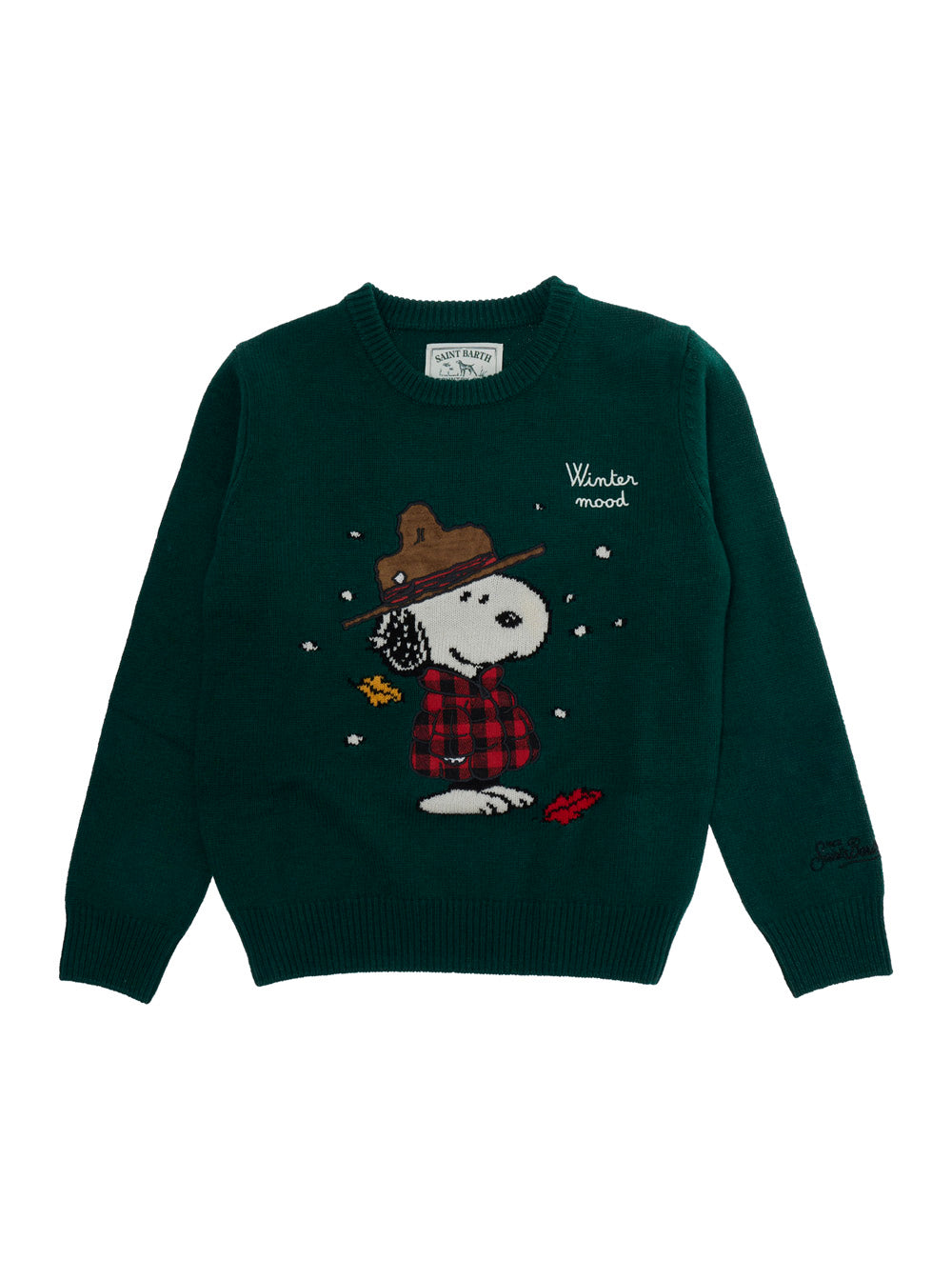 Mc2 Saint Barth kids 맥투 생 바르트 키즈 더글라스 자카드 울 캐시미어 크루넥 맨투맨