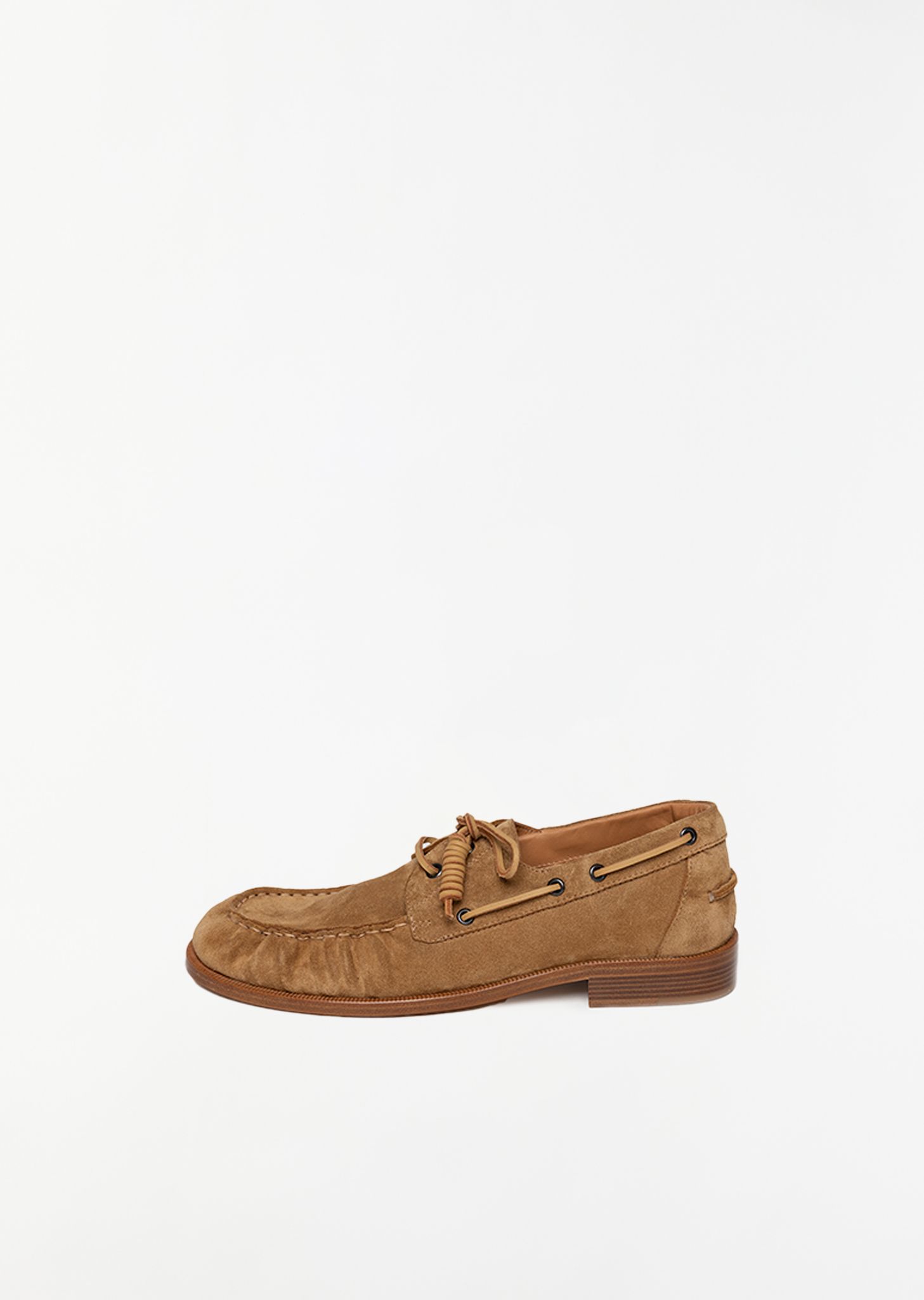 DRIES VAN NOTEN 보트 스웨이드 로퍼