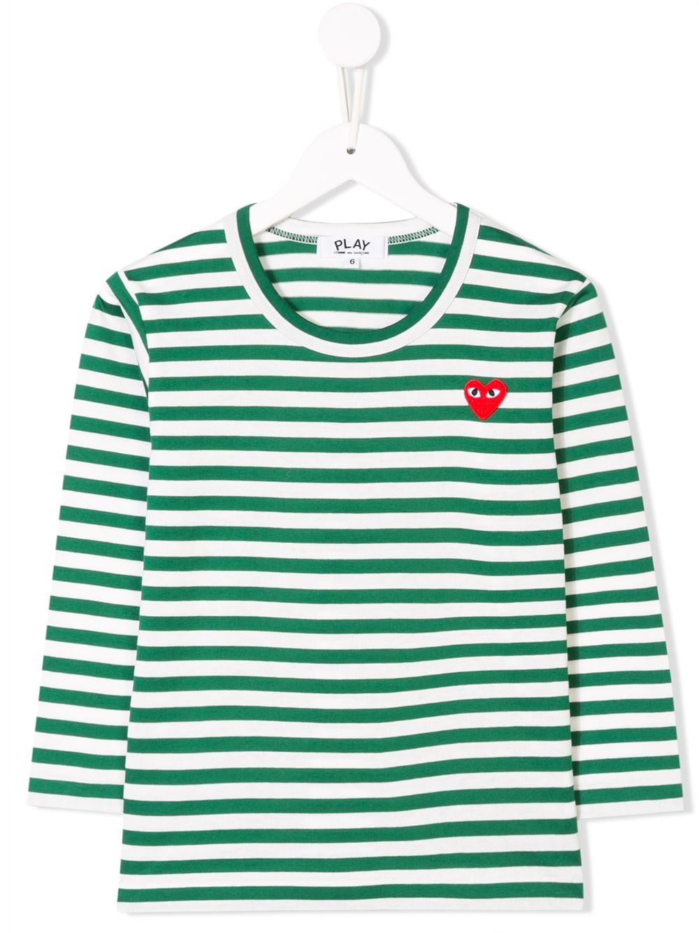 Comme Des Garçons Play Kids 키즈 스트라이프 플레이 티
