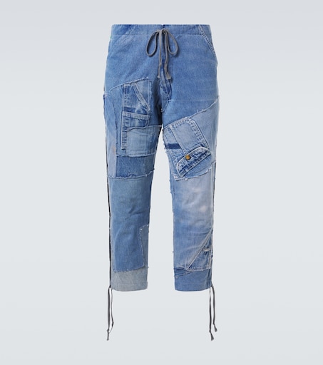 GREG LAUREN 패치워크 스트레이트 진