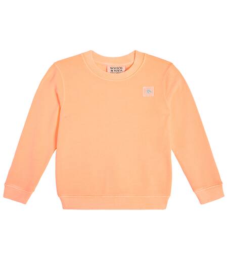Scotch & Soda Kids 코튼 저지 스웨트셔츠