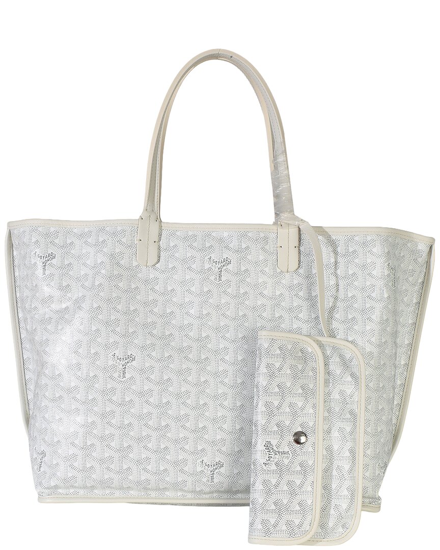 GOYARD 화이트 이네 캔버스 안주 PM