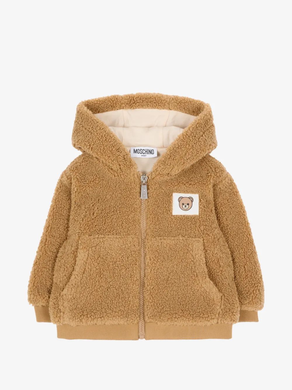 Moschino Kids 테디베어 페이크 퍼 자켓
