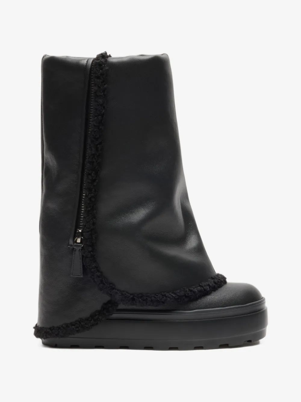 CASADEI 윈니 페이크 퍼 트림 부츠