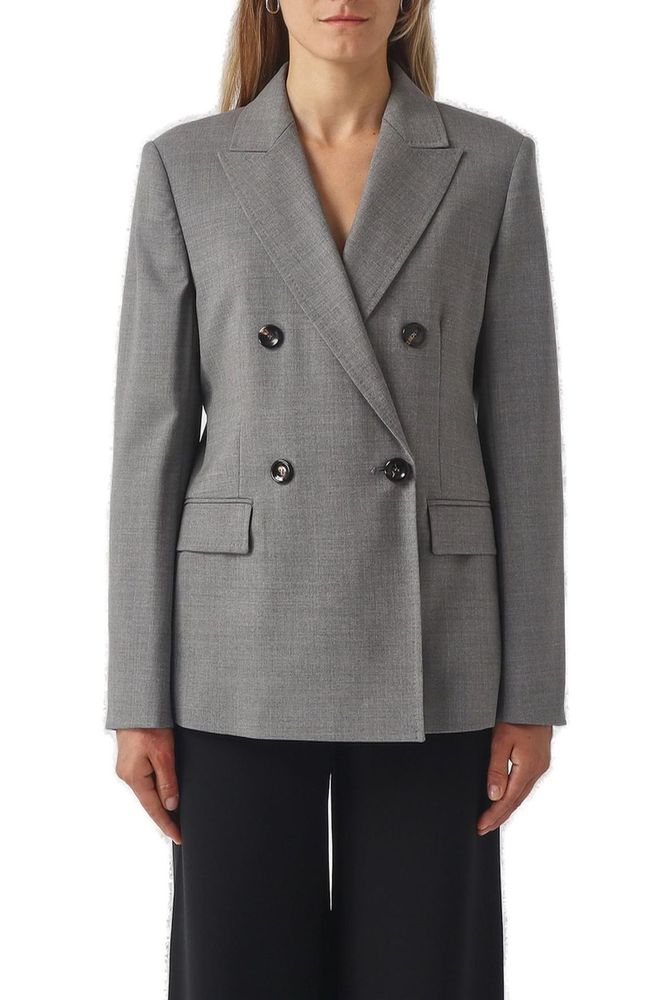 MAX MARA STUDIO 므스티지오사 더블 브레스트 블레이저